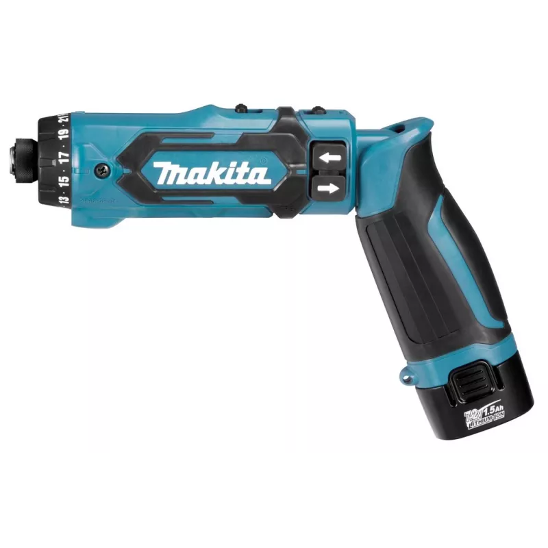 Akumuliatorinis atsuktuvas / smūginis suktuvas Makita DF012DSE 650, 200 juoda, mėlyna