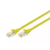 Tinklo kabelis Digitus CAT 6A S/FTP RJ-45 Cat6a 7 m Geltonas