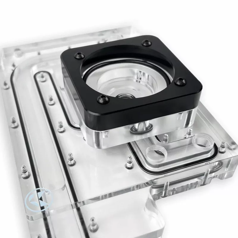 Stealkey Customs Distroplate skirta Fractal Design North D4 — akrilinis rezervuaras (SW10099)