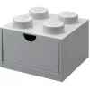 LEGO stalčius 4, pilka laikymo dėžutė su smaigeliais