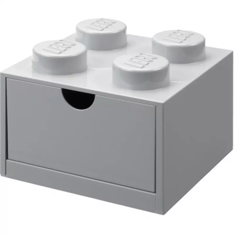 LEGO stalčius 4, pilka laikymo dėžutė su smaigeliais