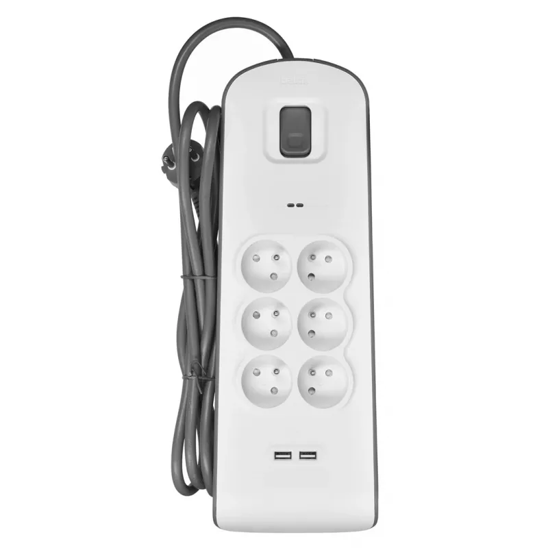 Apsauga nuo viršįtampių Belkin BSV604ca2m Balta 6 kintamosios srovės lizdai 2 m