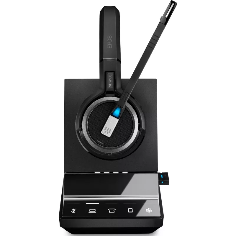 EPOS IMPACT SDW 5066T - ausinių sistema - ant ausies - DECT - belaidė, laidinė - juoda - sertifikuota Microsoft Teams, optimizuota UC (1001039)
