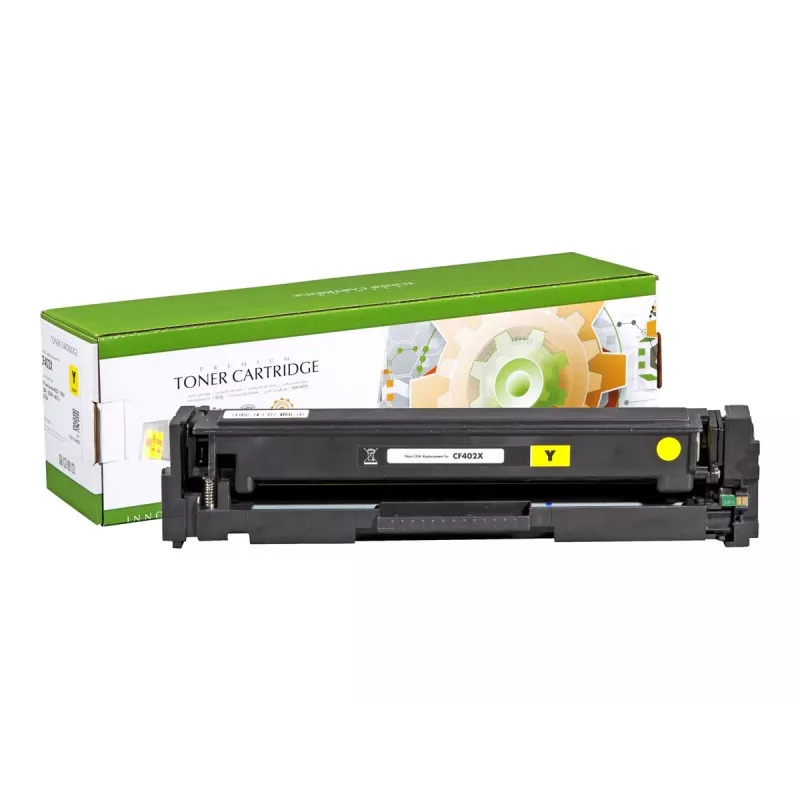 STATIC Tonerio kasetė, suderinama su HP CF402X geltona, didelio našumo, suderinama 2 300 puslapių