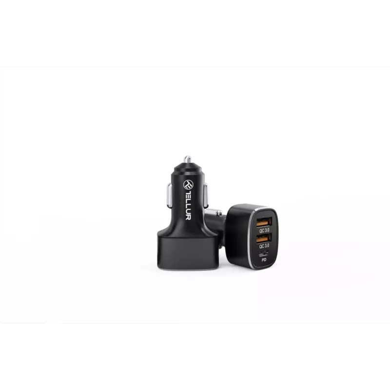 Automobilinis įkroviklis Tellur FCC9 56W 9A — USB automobilinis maitinimo adapteris, 56W bendra galia, 9A maks.
