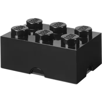 LEGO Storage Brick 6 , laikymo dėžutė juoda