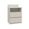 Naktinis staliukas Top e shop Malwa su 2 stalčiais, 40×32×59 cm, Kašmyro apdaila