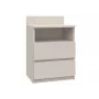 Naktinis staliukas Top e shop Malwa su 2 stalčiais, 40×32×59 cm, Kašmyro apdaila