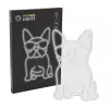 Neoninė šviesa MANTA Manta SNL66WH French Bulldog White – dekoratyvinis LED neoninis ženklas, prancūzų buldogo formos