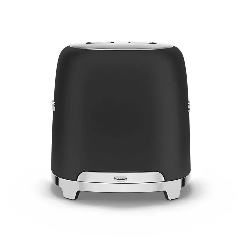 Smeg 50's Style TSF01BLMEU skrudintuvas, 2 riekėms, juodas, nerūdijantis plienas