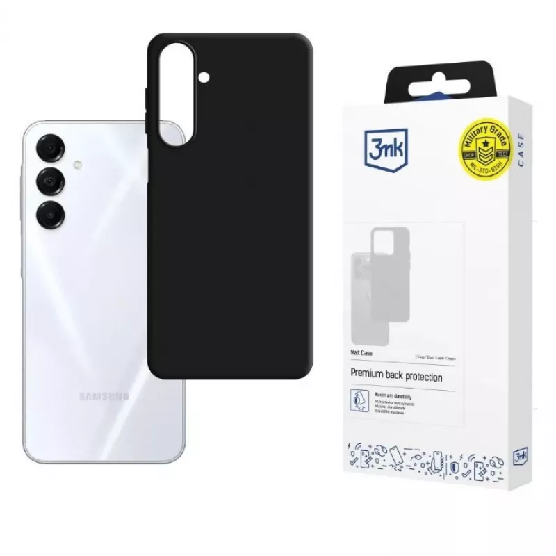 Telefono piniginės tipo dėklas 3MK Matt Case, skirtas Samsung Galaxy A17 5G 4G