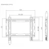 SBOX PLB-2222F-2 TV sieninio laikiklio kronšteinas 23–43 kg, 200x200 VESA