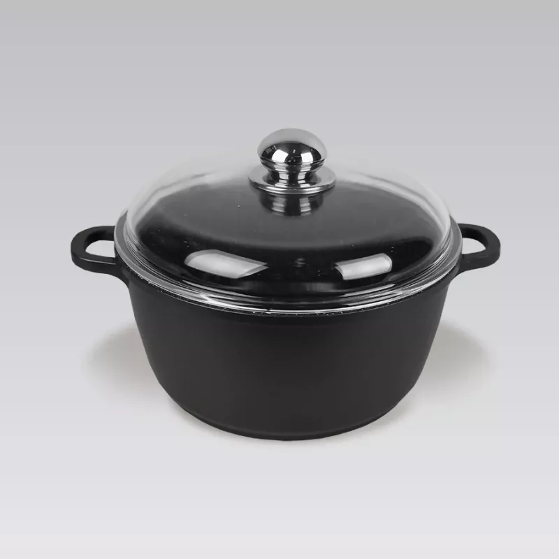 Maestro MR-4616C Puodas su dangčiu 16 cm 1 l Juodas