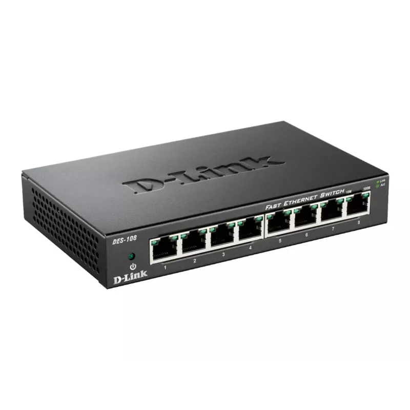 D-Link DES-108 Juoda