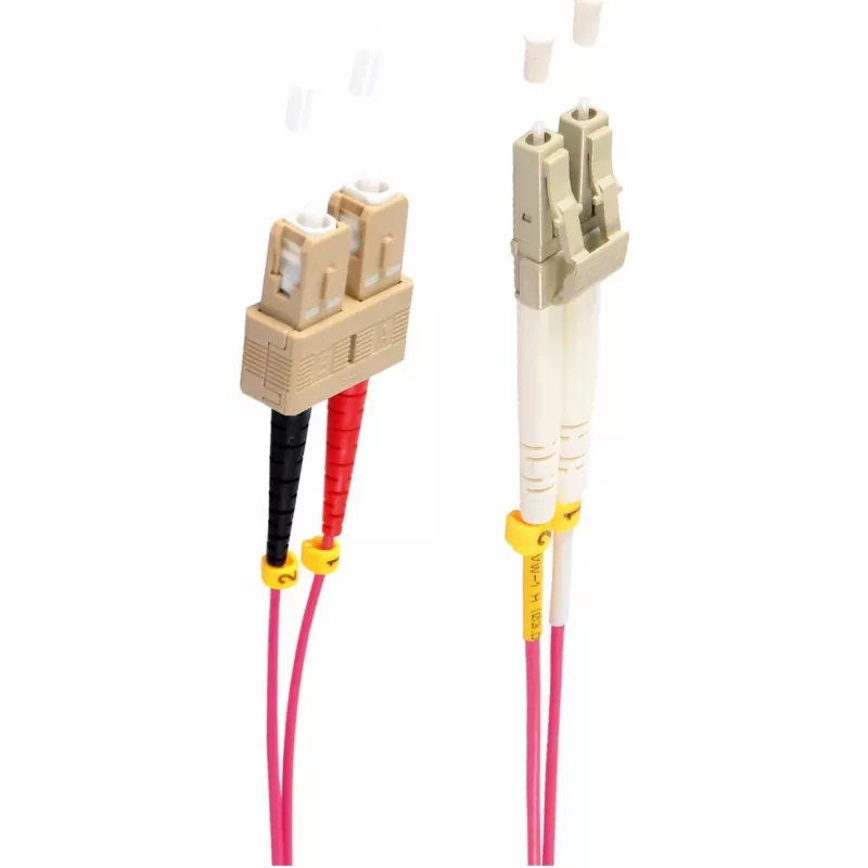shiverpeaks BS77936/4 šviesolaidinis kabelis 1 m LC SC OM4 violetinis (BS77936/4)