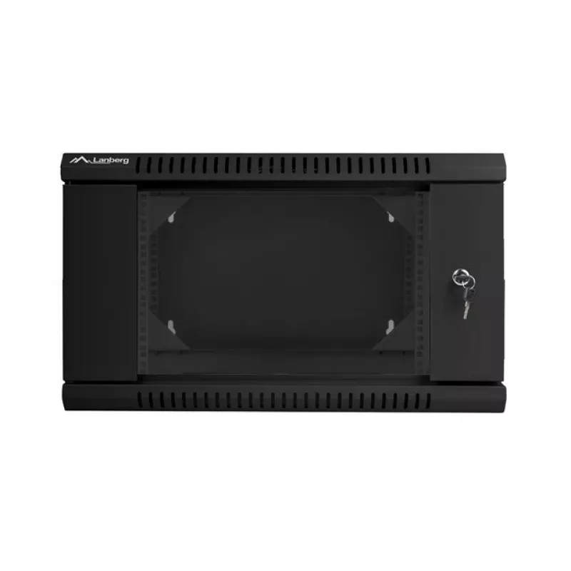 Sieninis stovas LANBERG WF02-6606-10B 6U 600x374.3x600 mm nerūdijantis plienas juodas