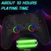 Žaidimų pultas Subsonic PS5 belaidis LED valdiklis, juodas, D-pad, Home, Options, Share