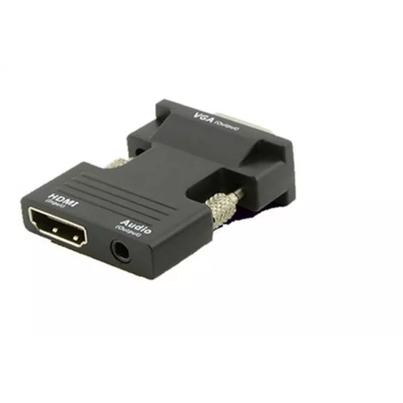 Microconnect HDMIVGAAUDIOB laido jungčių adapteris VGA (D-Sub) HDMI + Audio juoda