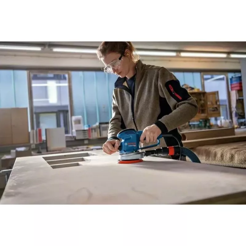 Bosch GEX 34-150 Professional atsitiktinis orbitinis šlifuoklis 12000 aps./min 24000 aps./min Juoda, Mėlyna, Pilka, Raudona