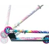 Vaikiškas paspirtukas Razor A Tie-Dye — aliuminis sulankstomas 2 ratų paspirtukas, reguliuojama vairo kolonėlė, ABEC-5, maksimali apkrova 65 kg