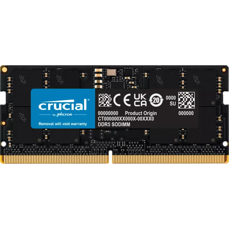 Crucial - DDR5 - modulis - 16 GB - SO DIMM 262-pin - 5600 MHz / PC5-44800 CL46 1,1 V be ECC