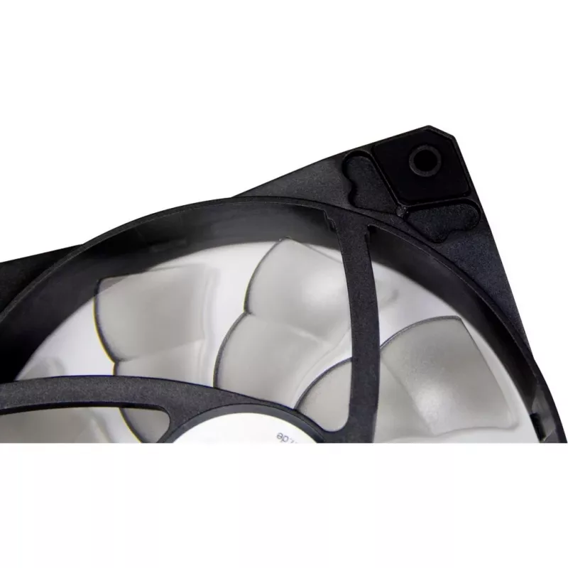 INTER-TECH Argus L-12025 120 mm korpuso ventiliatorius – juodas
