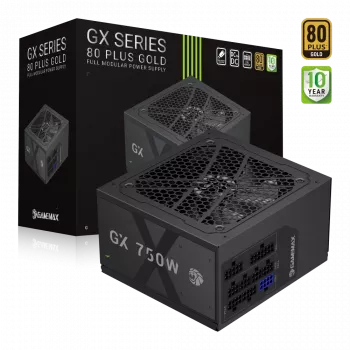 Gamemax maitinimo blokas, 80 PLUS, Auksinis | GX 750GF | 750 W
