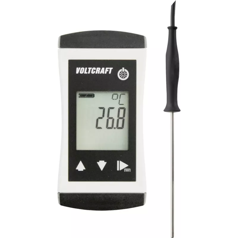 VOLTCRAFT PTM 100 + TPT-200 temperatūros matavimo prietaisas -200 - 450 °C zondo tipas Pt1000 IP65