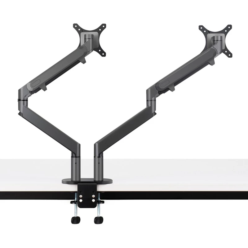 HA GAS LIFT ARM MEDIUM DUAL MONITOR TABLE MOUNT 2X 15-27IN