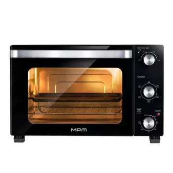 Elektrinė stalinė krosnelė MPM MPE-16/T — 35 l, 1500 W, konvekcija, laikmatis, stiklo durelės