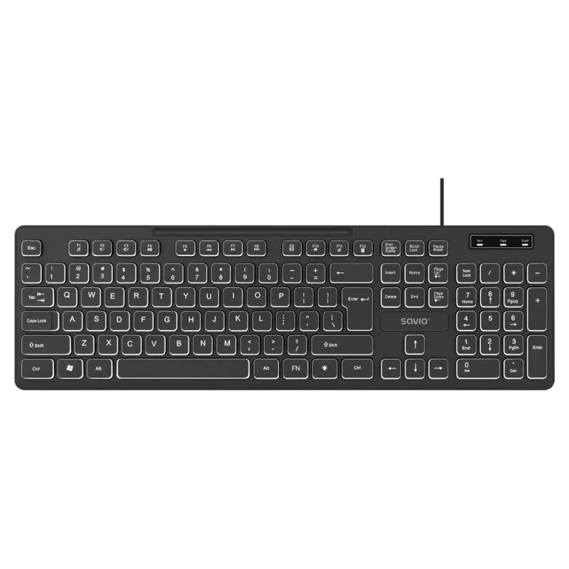 Savio KB-04 klaviatūra Namai/Biuras USB QWERTY UK International juoda