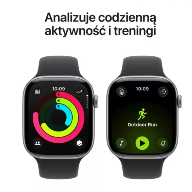 Watch Series 11 GPS 46mm Space Grey Aluminium Case with Black Sport Band - M/L