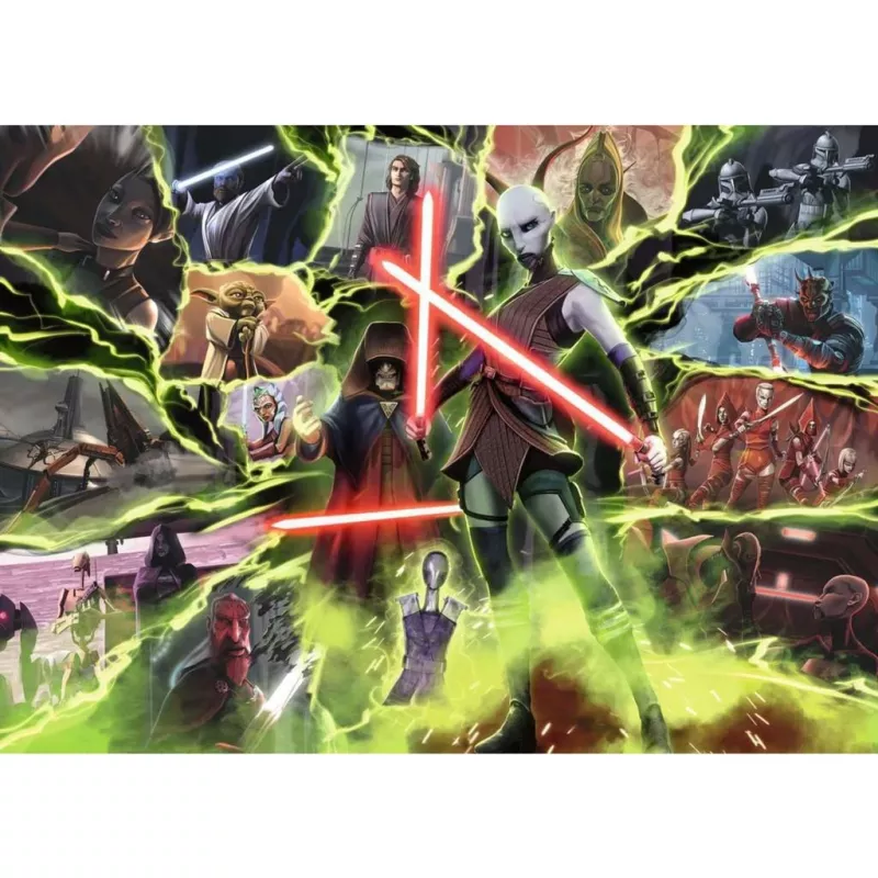 Puzzle Star Wars Villainous: Asajj Ventress (1000 dalių)