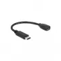 USB laidas DeLOCK 65578 USB 2.0 0,15 m USB C Micro-USB B Juodas