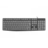 Laidinė viso dydžio klaviatūra NATEC NKL-1507 USB QWERTY US International pilka/juoda, 105 klavišai, skaitmeninė dalis