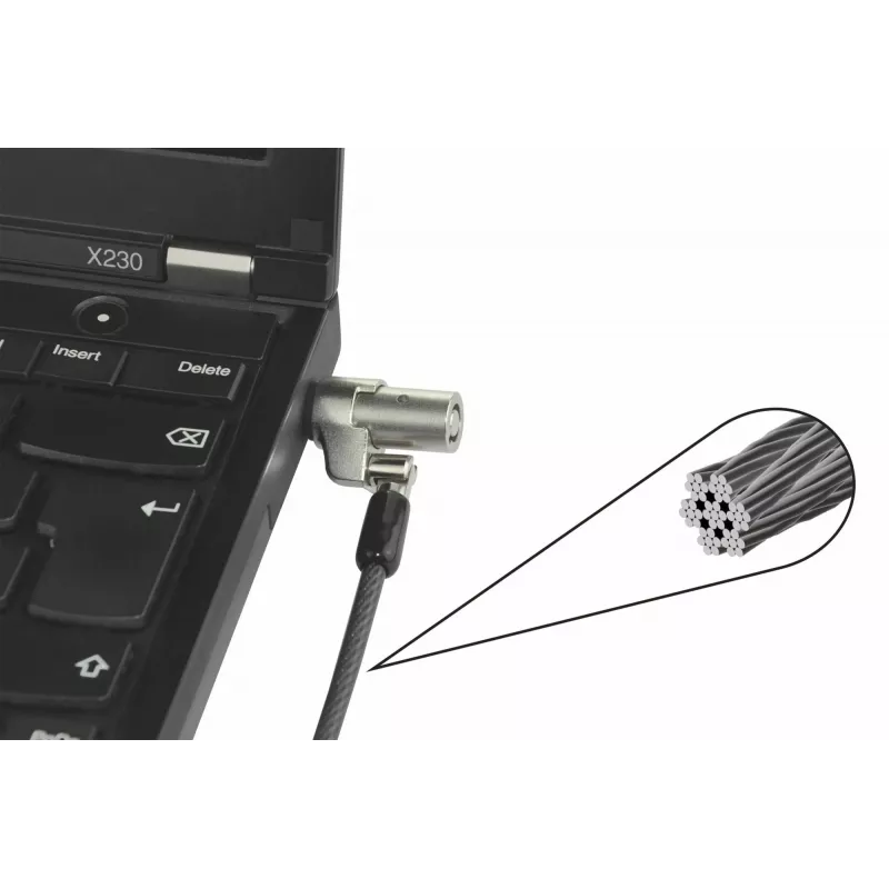 Kabelio užraktas DICOTA D31540 juodas 2 m