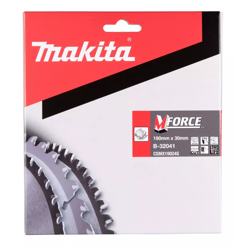 MAKITA DISKINIS PJŪKLO PJAUSTUVAS 190x30x24Z M-FORCE MEDIENAI