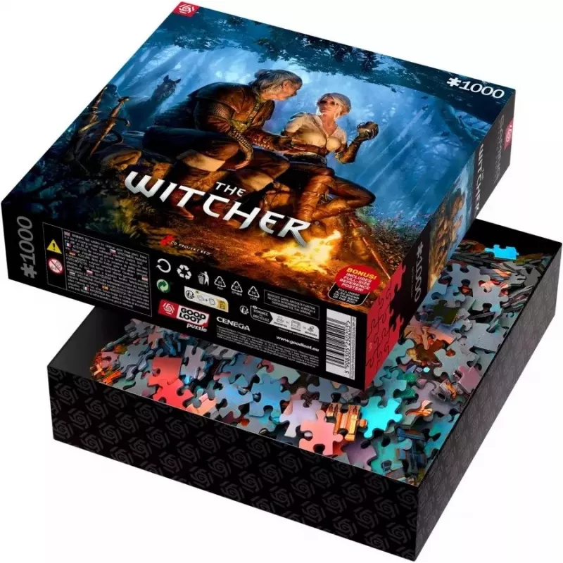 Good Loot Gaming Puzzle: The Witcher Journey of Ciri, 1000 dalių
