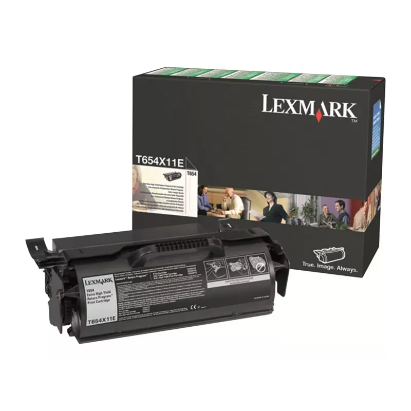 Toner Lexmark T654X11E 30000 puslapių Juoda