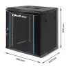 19 colių stovo spinta QOLTEC 54464 12U 600x635x450 juoda