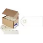 agipa bagažo etiketė, 80 x 38 mm, smėlio spalvos kartonas 160 g/m² su skylutės sutvirtinimu, neutrali, be vielutės