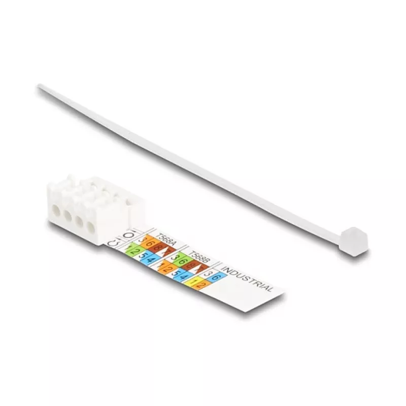 DeLOCK RJ45 kištukas montavimui vietoje Cat.6A be įrankių sidabrinis vyriškas