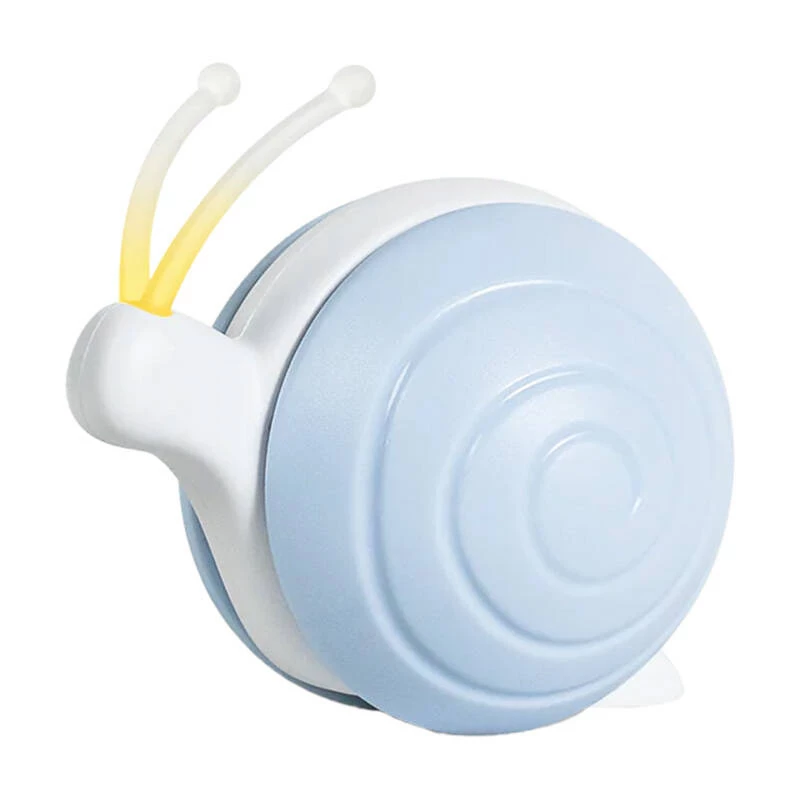 Interaktyvus kačių žaislas Cheerble Wicked Snail CWJ02 — mėlynas, motorizuota judanti sraigė katėms