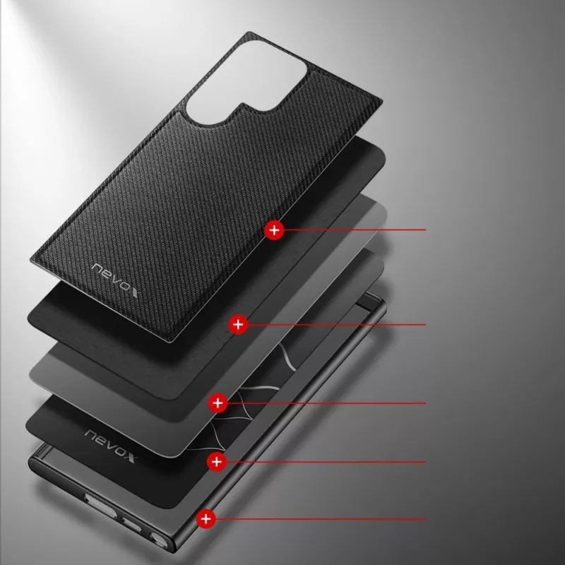 Nevox StyleShell NYLO - Samsung Galaxy S25 Ultra, juoda