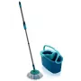 Šluostymo sistemos kibiras Leifheit Clean Twist Disc Mop — 20 l, 360° besisukanti šluostės galvutė, metalas ir plastikas, mėlynas