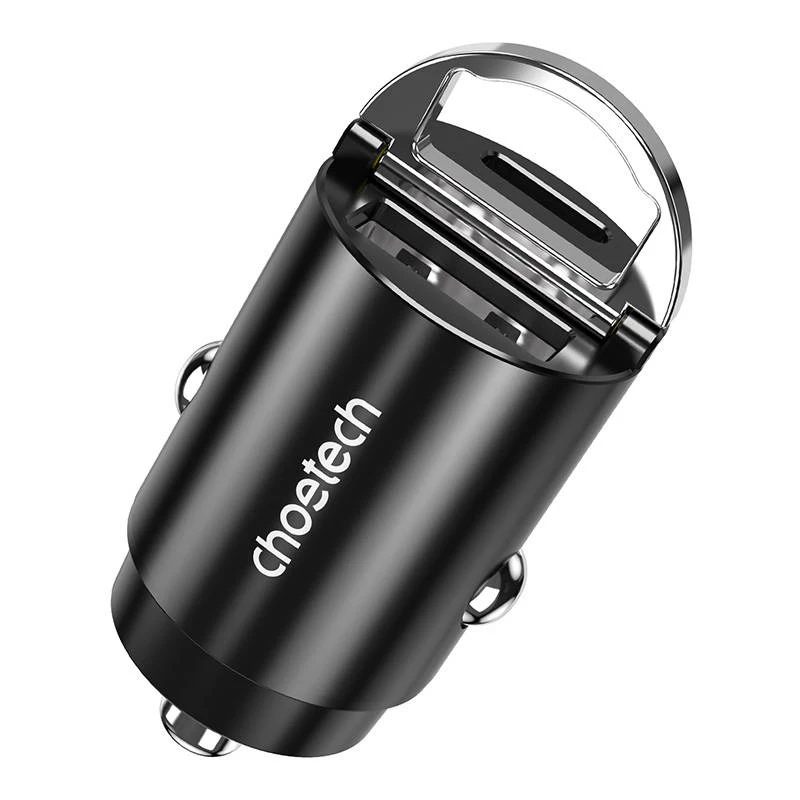 USB-C/USB-A įkroviklis CHOETECH TC0006 30W — QC3.0 ir PD3.0 palaikymas
