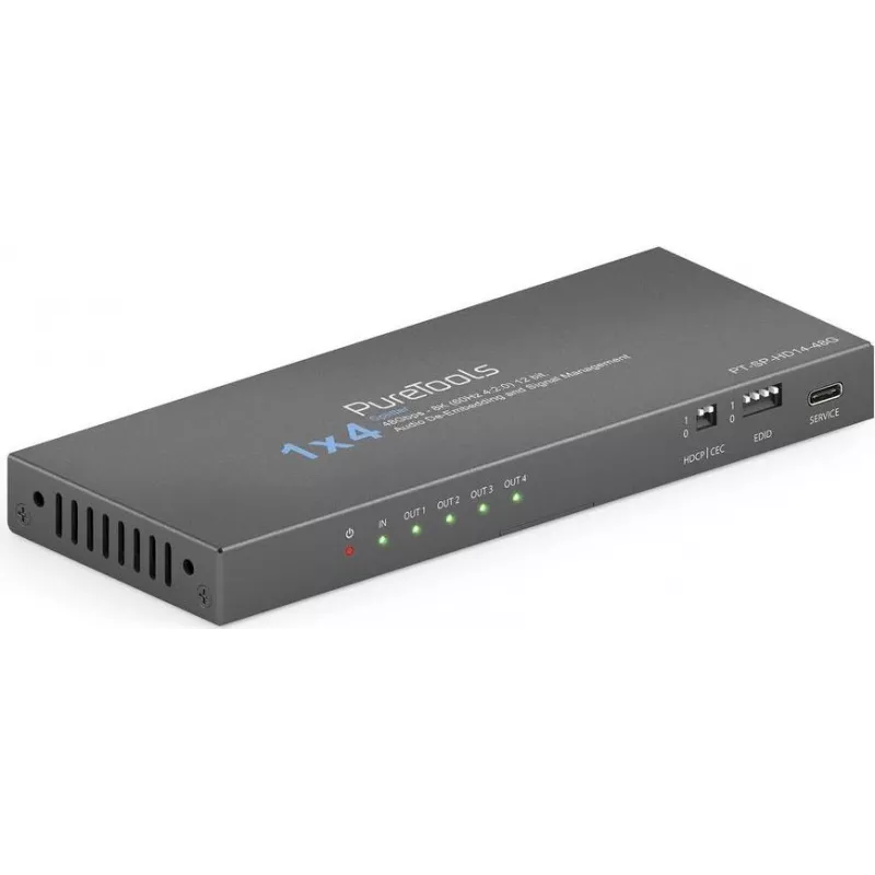 PureLink skirstytuvas PT-SP-HD14-48G 1 x 4 HDMI 2.1 - 48Gbps - 8K - Laidas - Garsas/Multimedija