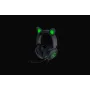 Razer laidinis, uždedamas ant ausų, juodas, žaidimų ausinės, Kraken V2 Pro, Kitty Edition