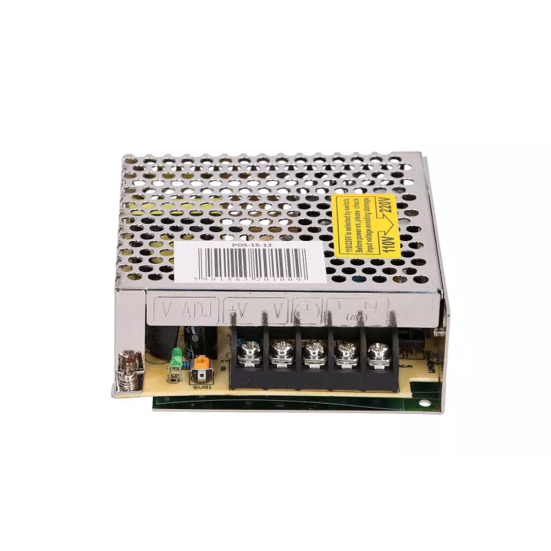 Modulinis perjungiamasis maitinimo šaltinis MPL POS-15-12, 12V 1.25A