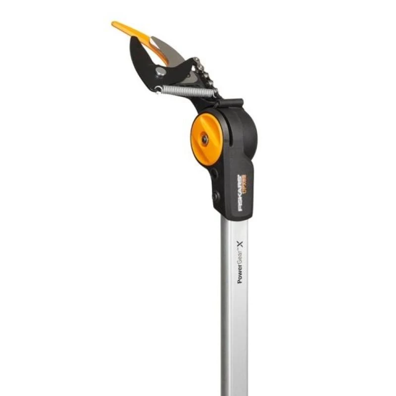 Genėjimo žirklės Fiskars UPX82 Anvil — rankinis genėtuvas sumedėjusiems stiebams, juoda/mėlyna/pilka